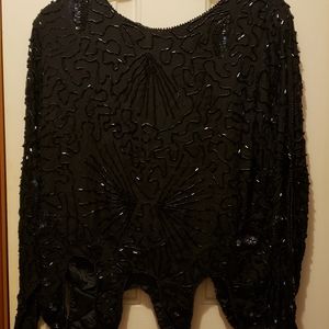 Beaded top and skirt